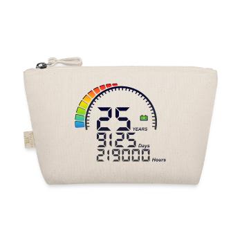25 ans years compteur anniversaire days hours - Trousse biologique - nature - Devant