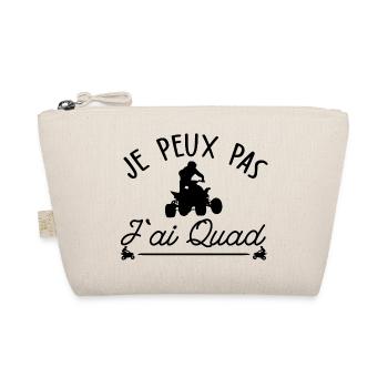 je peux pas j'ai quad - humour - Trousse biologique - nature - Devant