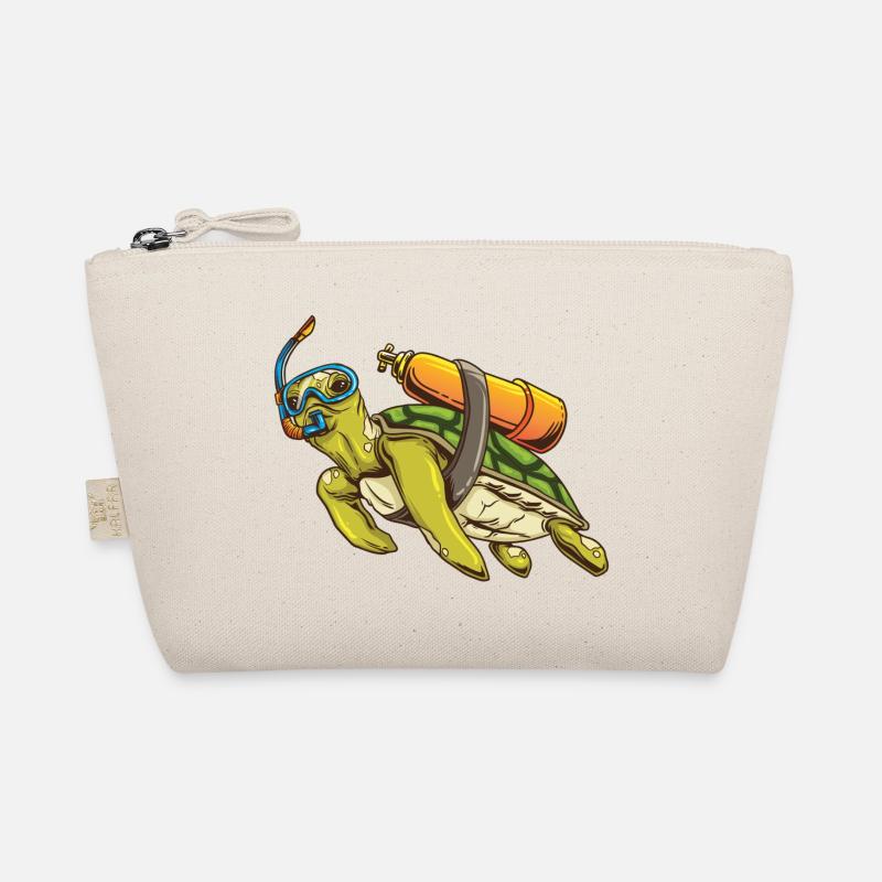 Turtle Scuba Diver Bio-Täschchen