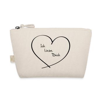 Ich liebe Dich - Bio-Täschchen - Natur - Vorne