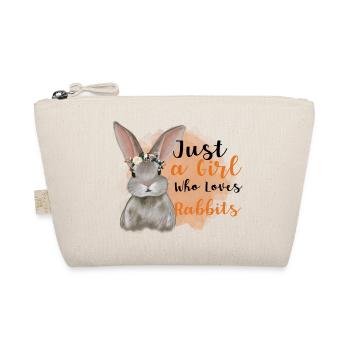 Juste une fille qui aime les lapins - Trousse biologique - nature - Devant