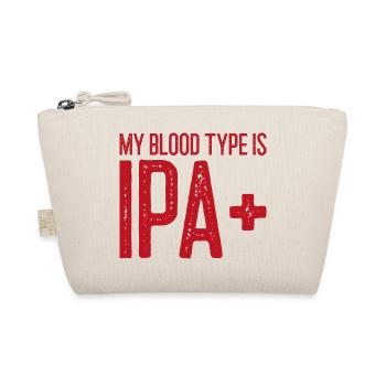 My Blood type is IPA beer brewer gift - Organic Pouch - nature - Front