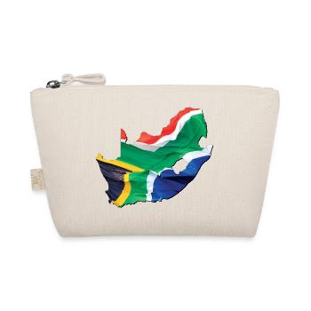 Echte Südafrika Flagge – Flag Map - Bio-Täschchen - Natur - Vorne
