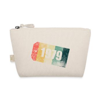 Vintage 1979 Streifen Tag Grunge - Bio-Täschchen - Natur - Vorne