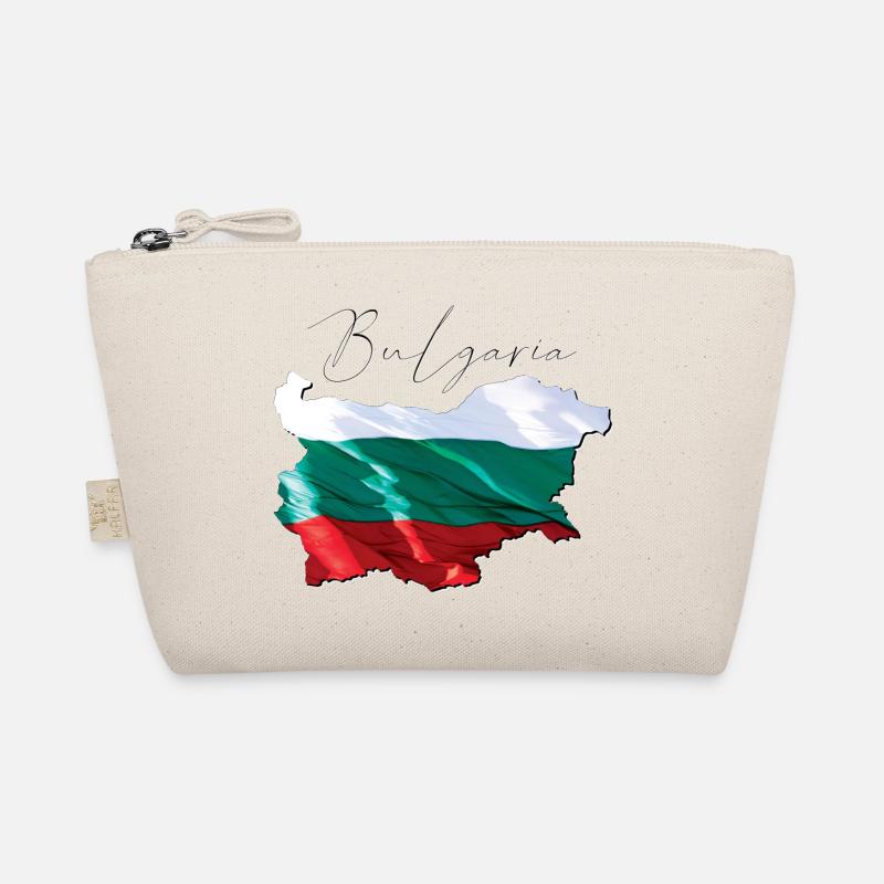 Echte Bulgarien Flagge – Flag Map EN Bio-Täschchen
