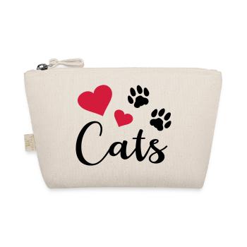 Chat pattes chatote félin amoureux des chats - Trousse biologique - nature - Devant