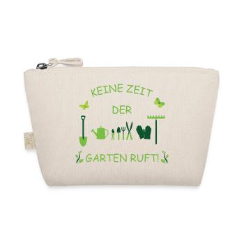 KEINE ZEIT DER GARTEN RUFT! - Bio-Täschchen - Natur - Vorne