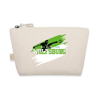 Grün Weiß Wolfsburg Fussball - Bio-Täschchen - Natur - Vorne