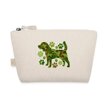 Beagle camouflage hunting dog - Organic Pouch - nature - Front