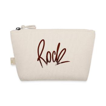 ROCK dark rock inscription - Organic Pouch - nature - Front