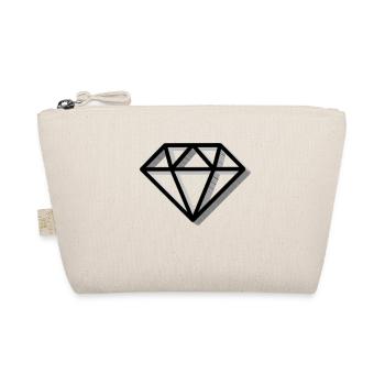 diamant symbol - Bio-Täschchen - Natur - Vorne