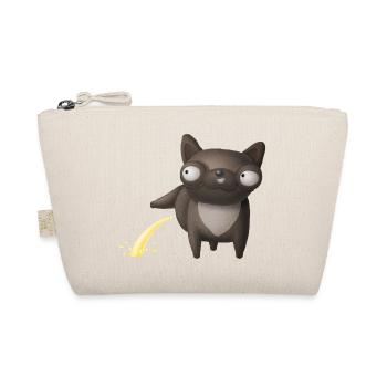 Pinkelnder Hund Lustiges Tier Design - Bio-Täschchen - Natur - Vorne