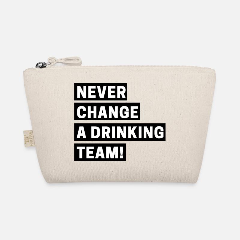 Never change a drinking team Bio-Täschchen