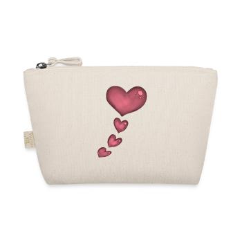 coeur rose - Trousse biologique - nature - Devant