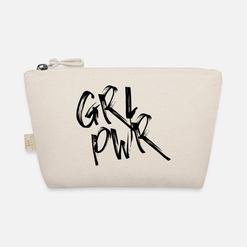 GRL PWR - Bio-Täschchen - Natur