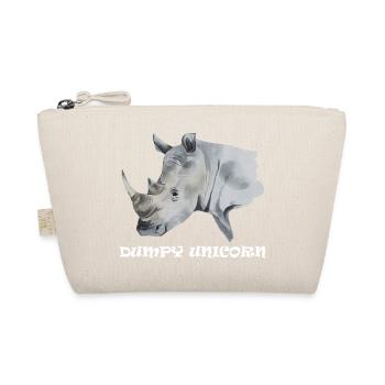 Dumpy Unicorn Plumpes Einhorn Nashorn Rhinozeros - Bio-Täschchen - Natur - Vorne