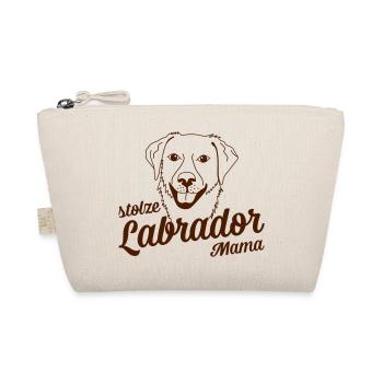 Stolze Labrador Mama - Bio-Täschchen - Natur - Vorne
