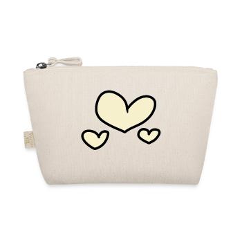coeurs jaunes - Trousse biologique - nature - Devant