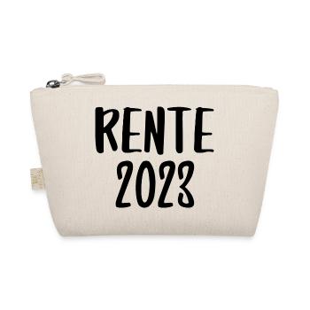 Rente Rentner Arbeit Ruhestand Spruch 2023 - Bio-Täschchen - Natur - Vorne