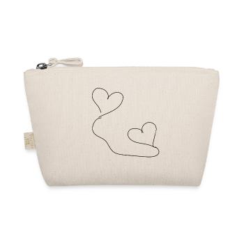 Heart Heart - Organic Pouch - nature - Front