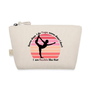 Lustige Yoga T Shirts Design mit Yoga Oneliner - Bio-Täschchen - Natur - Vorne