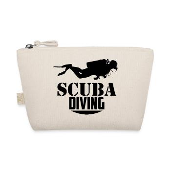 Scuba Diving Taucher Sport Tauchen Unterwasser - Bio-Täschchen - Natur - Vorne