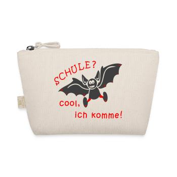 Schule Kindergarten Fledermaus - Bio-Täschchen - Natur - Vorne