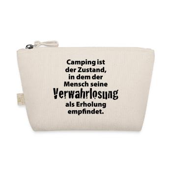 Camping Verwahrlosung Zuhause Zelten Urlaub Ferien - Bio-Täschchen - Natur - Vorne