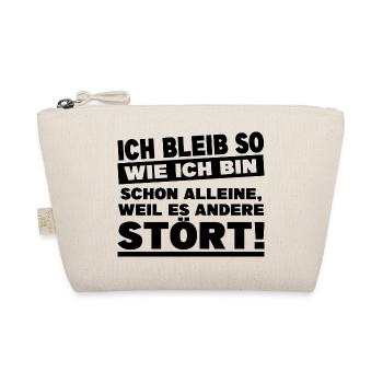 Lustig Sprüche Freundin Zicke Motto Charakter Fun - Bio-Täschchen - Natur - Vorne