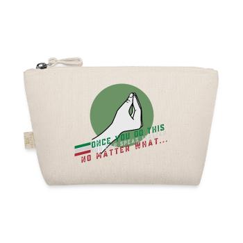 Italian Hand Gesture Italia Italy Italiano - Organic Pouch - nature - Front