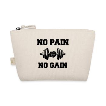 [HD] no pain no gain noir - Trousse biologique - nature - Devant