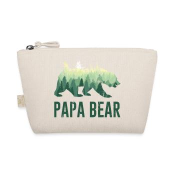 Papa Bear Daddy Vater - Bio-Täschchen - Natur - Vorne
