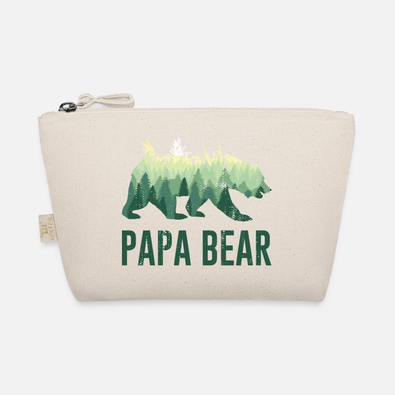 Papa Bear Daddy Vater - Bio-Täschchen - Natur