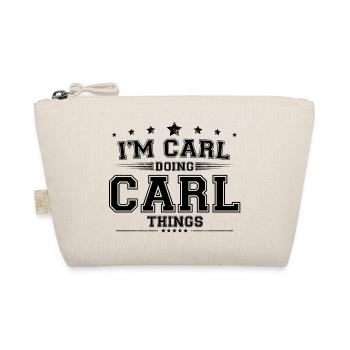 Ich bin Carl, der Carl Dinge macht - Bio-Täschchen - Natur - Vorne