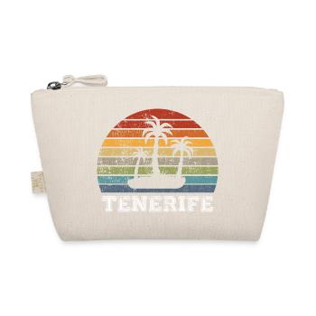 Tenerife vintage beach design - Organic Pouch - nature - Front