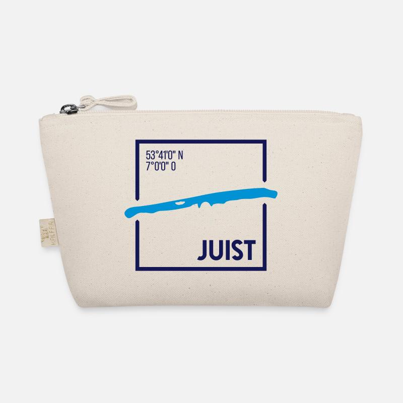 Juist | Map Minimalist contour Organic Pouch