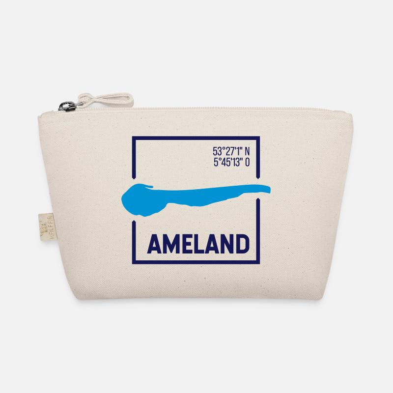 Ameland | Map Minimalist contour Organic Pouch