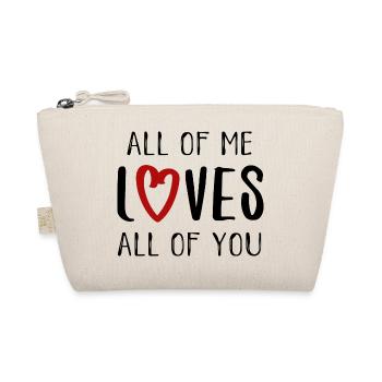 Saying english love love valentines day partner - Organic Pouch - nature - Front