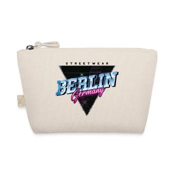 Berlin Germany City Skyline Vintage Retro - Organic Pouch - nature - Front