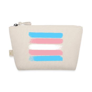 Traits de fierté trans - Trousse biologique - nature - Devant