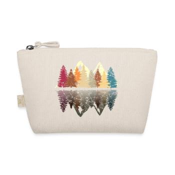 Forêt sur le lac au design rétro grunge - Trousse biologique - nature - Devant