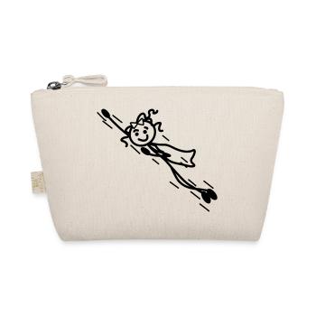 Superwoman vole vite avec cape - Trousse biologique - nature - Devant