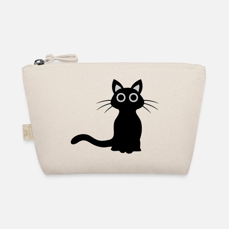 Süße schwarze Katze Bio-Täschchen