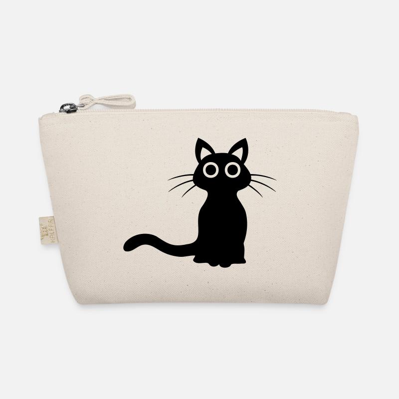 Niedliche schwarze Katze Bio-Täschchen