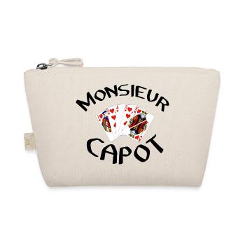 Belote Monsieur capot coinche contrée cadeau - Trousse biologique - nature - Devant