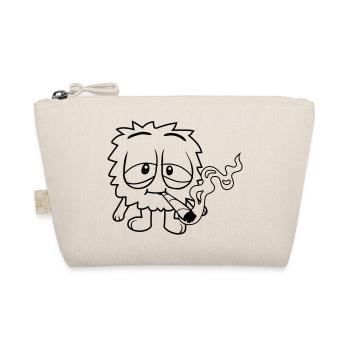 Cute smoking monster - Organic Pouch - nature - Front