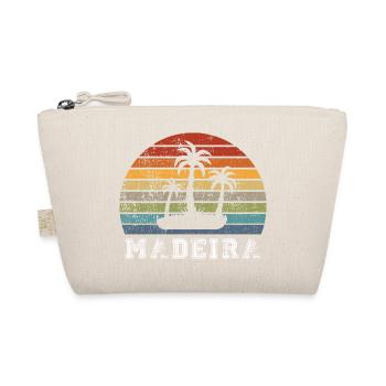 Madeira Portugal Vintage Design - Organic Pouch - nature - Front