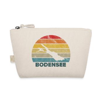 Bodensee Retro Sunset Vintage Urlaub Sommer - Bio-Täschchen - Natur - Vorne