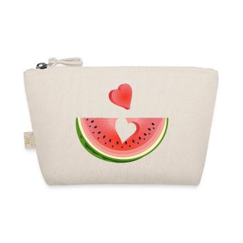 Morceau de pastèque avec cœur - Trousse biologique - nature - Devant
