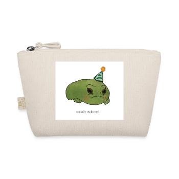 sad party frog - Bio-Täschchen - Natur - Vorne